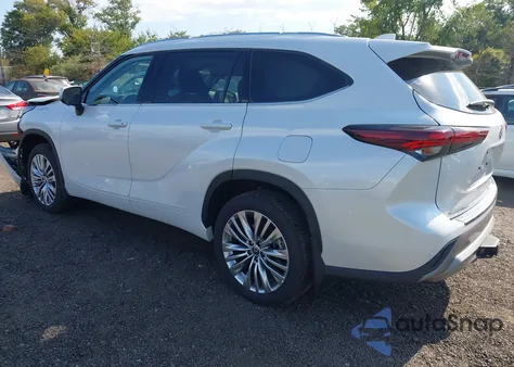 2025 Toyota Highlander Platinum from USA, damaged, VIN 5TDKDRBH4SS581295